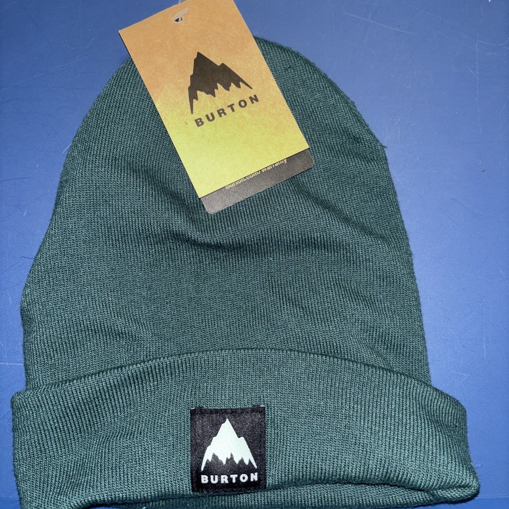 Burton Recycled Kactusbunch Tall Beanie Botanical Garden Green OSFM Hat Cozy